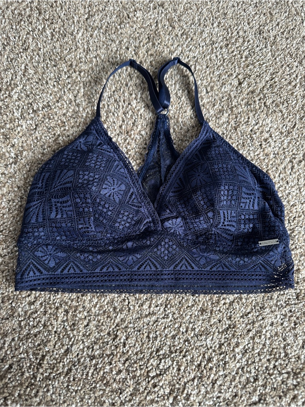 Nautica Dark Navy Lace Bralette